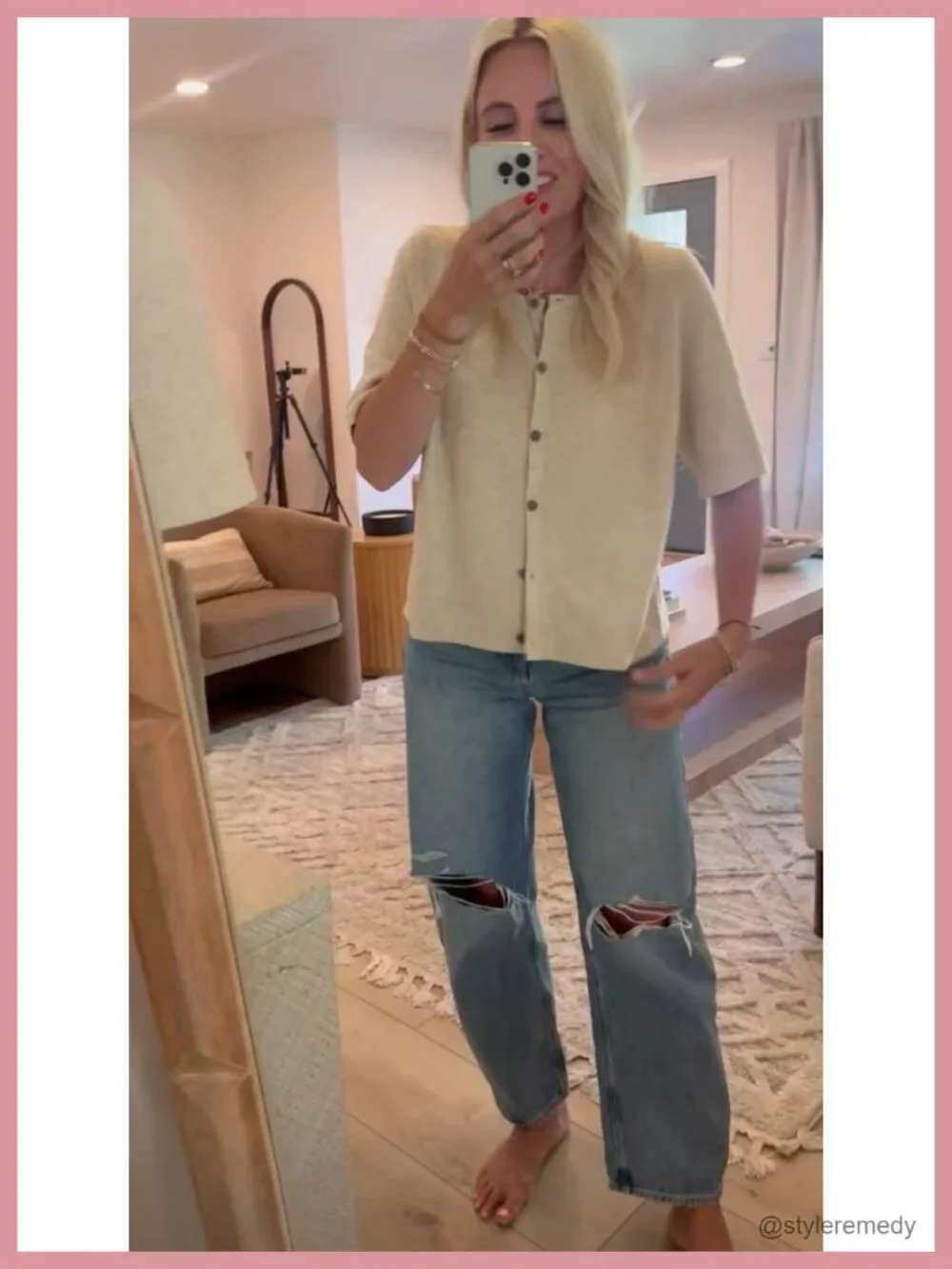 Lightweight Cardigan Short Sleeve Button-Down Summer Knit Sweater